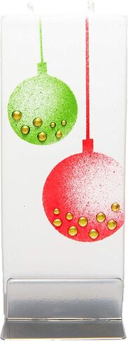 Flatyz Candles Two Red Birds Winter Candle - Flat, Decorative, Hand Painted Candle Gifts for Women or Men - 6 inches in Kuwait