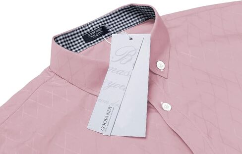 COOFANDY Men's Rose Shiny Shirt Luxury Flowered Printed Button Down Shirt in Kuwait