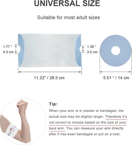 CureSquad Waterproof Foot Cover for Shower, Soft Comfortable Cast Cover for Foot, Ankle Cast Covers for Shower Adult, Reusable Cast Protector, Elastic Cast Bag for Bandage, Wound Care Supplies in Saudi Arabia