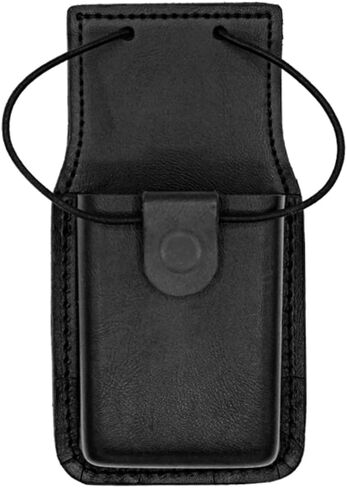 حامل راديو Hero's Pride AirTek Deluxe مع دوار، جلد أصلي 100%، لمسة نهائية منسوجة على شكل سلة، كبير، 7 × 2 ⅝ × 1 ½ بوصة، مشبك مخفي in Kuwait