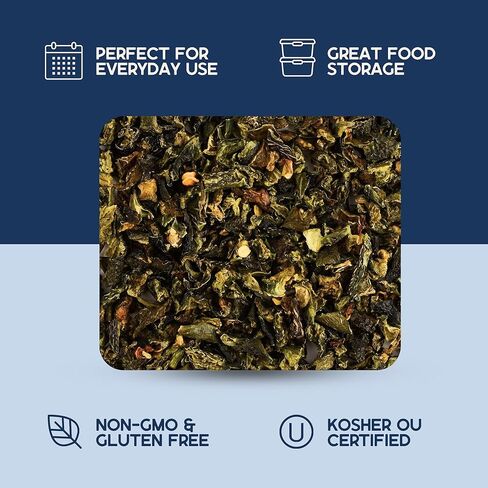 Harmony House Dried Jalapeno Peppers – Dehydrated Peppers For Cooking, Camping, Emergency Supply and More, 6 oz, Quart Jar in Kuwait