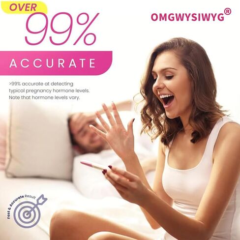 اختبار الحمل للكشف المبكر عن HCG بدقة تزيد عن 99%، اختبار حمل منزلي معبأ بشكل فردي (6 قطع) in Kuwait