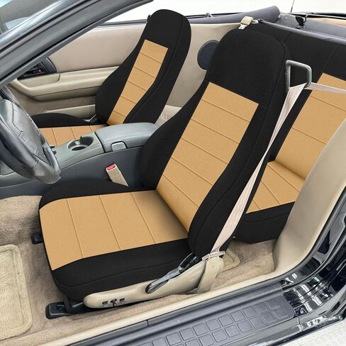 Seat Cover Compatible with 1993-2002 Chevy Camaro Front & Rear, Driver & Passenger Side Front and Back Knitted Sponge Heavy Duty Seat Cover in Saudi Arabia