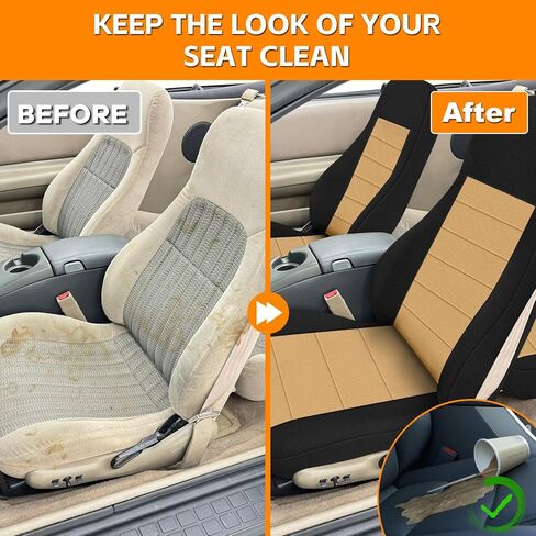 Seat Cover Compatible with 1993-2002 Chevy Camaro Front & Rear, Driver & Passenger Side Front and Back Knitted Sponge Heavy Duty Seat Cover in Saudi Arabia