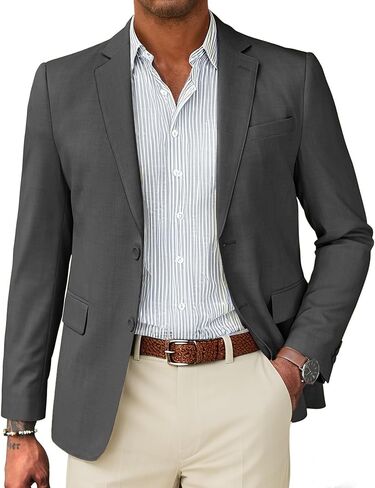 COOFANDY Mens Casual Blazer Slim Fit Suit Jacket Two Button Lightweight Sport Coats Business Blazer Jacket in Saudi Arabia