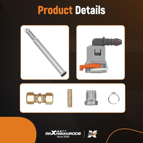 مجموعة خط الوقود maxpeedingrods 3/8 بوصة، خط وقود بديل للسيارات بطول 25 قدمًا (10 مم) in Saudi Arabia