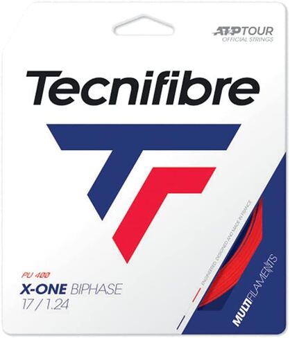 Tecnifibre X-One Biphase 16G Red Tennis String (Set) in Saudi Arabia