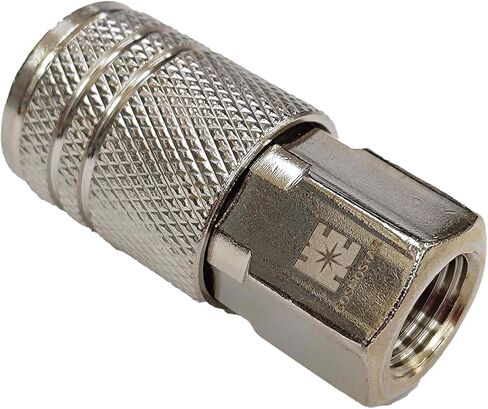 COSMOSTAR Industries Steel 1/4" MNPT Air Plug Fitting, 1/4 Inch Plug and 1/4" NPT Connector with Pre-Applied Sealant - Industrial Type Quick Connect Plugs (1/4" CFNPT, 3 PCS) in Kuwait