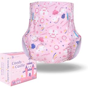 Landofgenie Adult Printed Diaper Incontinence Underwear Overnight Adult Diapers with Tabs 10 Pieces (Large 36"-46") in Kuwait