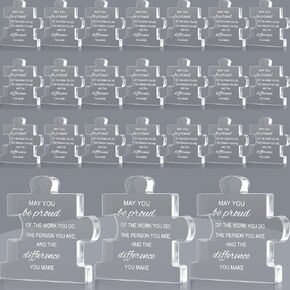 24 قطعة من جوائز تقدير الموظفين لزملاء العمل من الأكريليك، كأس هدايا الشكر، قد تكون فخوراً بالعمل الذي تقوم به، جوائز للبالغين، هدية تحفيزية للتقاعد والزملاء (نجمة) in Kuwait