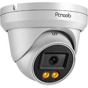 4K PoE IP Dome Camera Outdoor, 8MP Wired Turret Camera, AI Human Vehicle Detection, Built-in Mic, IP67 2.8mm Lens, 100ft Smart Dual Lights Full Color Night Vision, PD93BA1-8MD in Kuwait