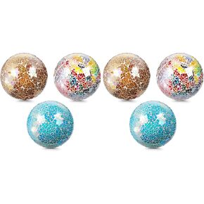TOPZEA Set of 3 Decorative Glass Balls, 4 Inch Colorful Glass Mosaic Sphere Bowl Filler Orbs Set Ornaments Decoration for Centerpieces Bowls, Vase, Tray, Dinning Room Coffee Table Decor in Kuwait