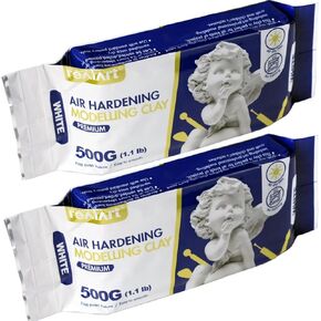 REALART Air Dry Clay Modeling Clay for Kids (2.2lb Block White) Airdry Clay Model Clay Modeling Clay Air Dry for Sculpting in Kuwait