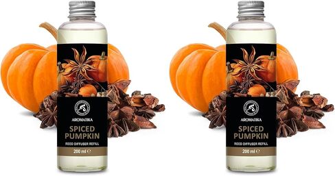 Spicy Pumpkin Refill Reed Diffuser 6.8 Fl Oz - Room Diffuser Refill - Home Fragrance - Room Freshener - Fresh and Long Lasting Fragrance in Kuwait
