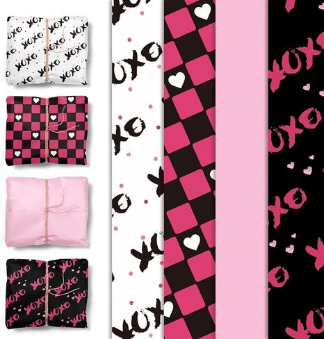 NICROHOME EUR 24 Sheets Ivory White Brown Tissue Paper, Boho Colored Gift Wrapping Paper Bulk for Gift Bags Packaging Crafts Wedding Baby Bridal Shower Birthday Decorations（15 x 20Inch） in Kuwait