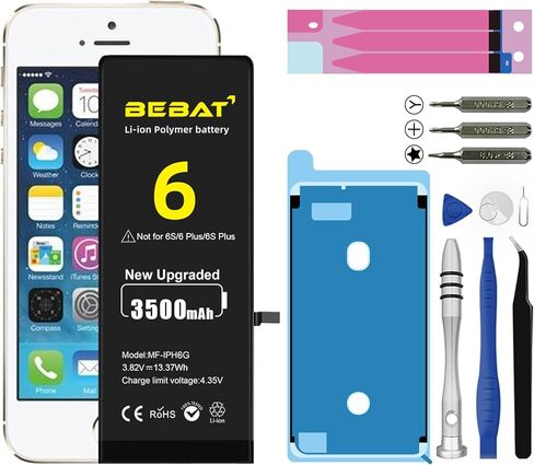 Replacement for iPhone 12 Pro Max Battery, 5500mAh High Capacity Li-ion Polymer Replacement Battery for Model A2410 A2411 A2412 A2342 with Professional Repair Tool Kits in Saudi Arabia