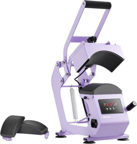 EENOUR Hat Press, Hat Heat Press Machine with 2 Platens & Caps Stretcher, Hat Press Heat Machine for Caps with Memory Mode, Precise Time and Temperature Control, Heat Transfer Printing for Caps, Hats in Kuwait