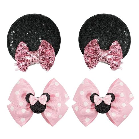 12Pcs Glitter Bow Clips for Girls, BBGifts Toddlers Girls hair clips 6 colors in Pairs in Kuwait