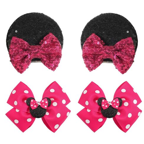 12Pcs Glitter Bow Clips for Girls, BBGifts Toddlers Girls hair clips 6 colors in Pairs in Kuwait