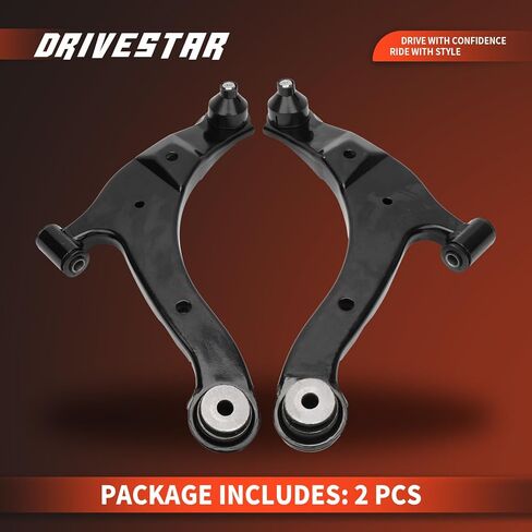 أذرع التحكم السفلية الأمامية من DRIVESTAR K620009 K620010، مع جلبة وصلة كروية، لكرايسلر بي تي كروزر 2001-2010، دودج نيون 2003-2005، زوج التعليق الأمامي in Saudi Arabia