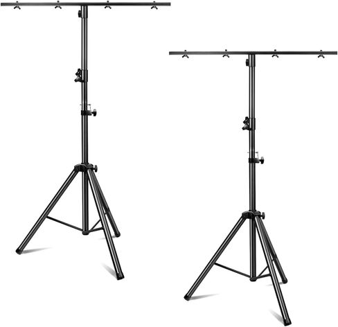 T-Bar DJ Light Stand Heavy Duty Portable Par Can Tripod, Stage Lights Stands Adjustable 35-65 Inch, Suitable for Stages, Bar, Banquet, Party in Kuwait