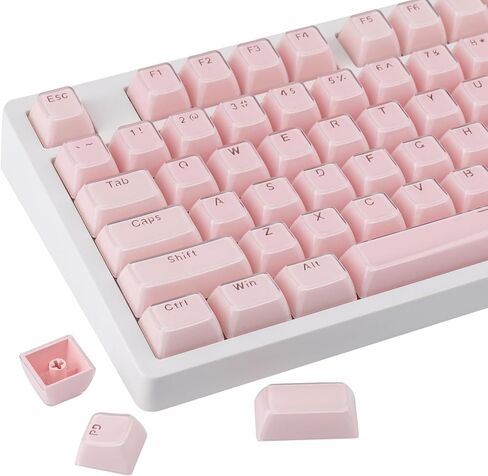 Tsungup PBT Keycaps - White Jade Keycaps 142 Keys Crystal Jelly Translucent Custom Keycaps SA Profile Shine Through Keycap Set Keyboard Keycaps for Cherry MX Switches Mechanical Keyboards in Saudi Arabia