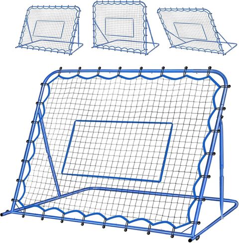7x5FT Dual-mode Soccer Goal & Rebounder Net,Premium Durability for Intense Shooting Training,Quick-Switch Angle Soccer Training for Control,Passing Practice,Easy Setup Soccer Gifts for Kids Teen Adult in Kuwait