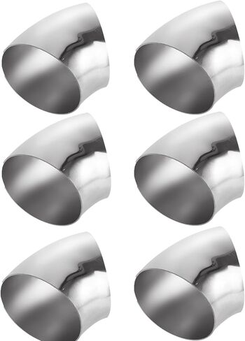 8 Pack 2.5 Inch 304 Stainless Steel Exhaust Elbow Pipe, 90° Mandrel Bend Elbow, Thickness 16GA/.065" Stainless Steel Bend Tube for Car Exhaust Modified Elbow Pipe, Stair Handrail in Kuwait