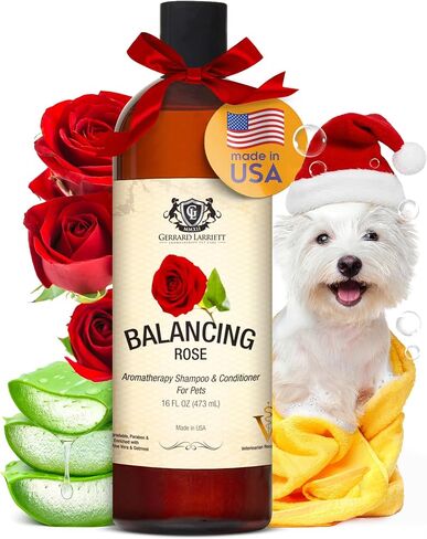 De-Stress Aromatherapy Dog Shampoo Itchy Skin Relief and Conditioner - Lavender Dog Shampoo with Aloe Vera, Chamomile & Oatmeal Shampoo for Dogs, 16 oz in Kuwait