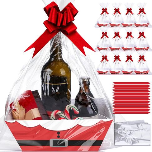 Yeaqee 12 Sets 8 x 10 Inch Football Baskets for Gifts Empty Baskets with Bows Ribbons Bulk gift boxes football Gift Box for Holiday Party Favors in Saudi Arabia