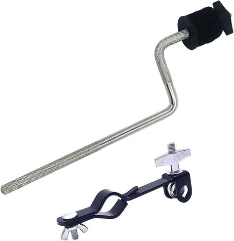 Cymbal Boom Arm Stacker Attachment with Multi-Clamp, 10.2 inch Adjustable Cymbal Arm Holder and 6.6 inch Straight Cymbal Stacker for 8mm Cymbal Stand Tops Mount in Kuwait