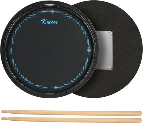 Drum Practice Pad with Iron Drum Stand Set, 12-Inch Silent Practice Pad Kit with Drum Sticks, Drumstick Holder, Suitable for Beginners in Kuwait