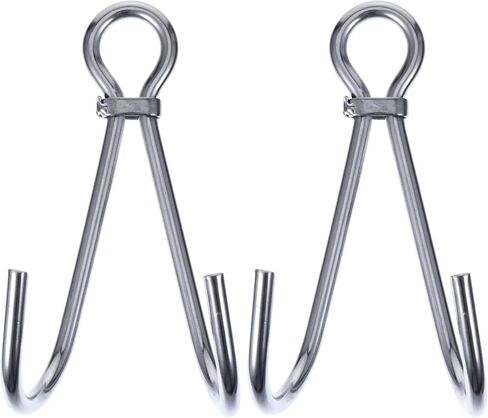 Toddmomy 1 قطعة 316 خطاف مزدوج من الفولاذ المقاوم للصدأ خطافات معدنية خطاف غوص سكوبا خطاف الشعاب المرجانية خطاف مضاد للفقد خطاف الشعاب المرجانية خطاف مزدوج معدات الغوص فولاذ غوص سكوبا خطاف فضي in Kuwait