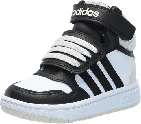 حذاء رياضي Adidas Originals Kids Hoops 3.0 Mid_Legacy، أبيض/أزرق داكن/أزرق داكن، مقاس 6.5 US للأطفال الصغار من الجنسين in Saudi Arabia