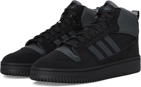 adidas Unisex Break Start Mid Top Winterized Basketball Sneaker, Black/Grey/Black, 13 US Men in Kuwait