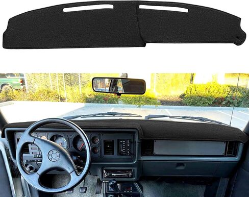 Dash Cover Mat Custom Fit for Ford Mustang 2010 2011 2012 2013 2014 with Center Sensor, Dashboard Pad Cap Carpet (Black) J229 in Saudi Arabia