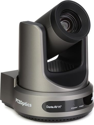 كاميرا تتبع داخلية PTZOptics Link 4K 20X تدعم تقنية Dante (رمادي) in Kuwait