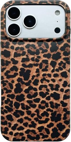 Brown Cheetah Print Leopard Phone Case for iPhone 14/iPhone 13 6.1 inch Retro Trendy Luxury Matte Slim Protective Girls Women Funda iPhone 13/14 Cover in Saudi Arabia