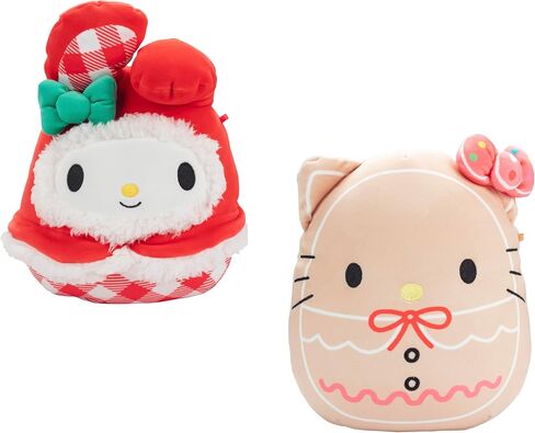 Squishmallows Original 8-Inch Hello Kitty Gingerbread Official Jazwares Christmas Plush - Collectible Soft & Squishy Sanrio Stuffed Animal Toy - Gift for Kids, Girls & Boys in Saudi Arabia