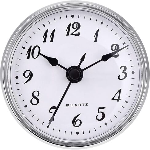 Hicarer 2.8 Inch/ 70 mm Quartz Clock Insert, Gold Trim, Arabic Numeral, Quartz Movement (Gold Trim) in Saudi Arabia