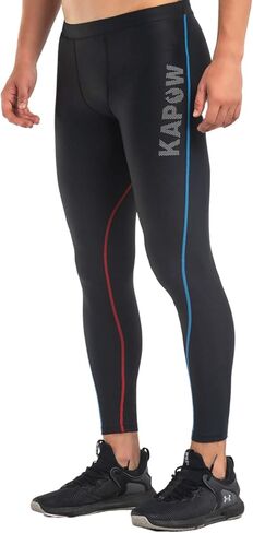 نطاق أداء عالي الضغط من Kapow Meggings - بنطال ضيق رياضي للرجال مع جيوب وضغط عالي in Kuwait