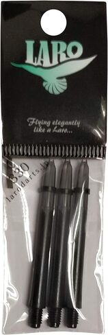 x Laro Dart Shafts: Carbon Fiber Dart Shaft - Black 130 (Extra Short) in Saudi Arabia