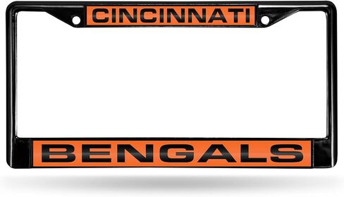 Rico Industries NFL Unisex-Adult Laser Cut Inlaid Standard Chrome License Plate Frame in Saudi Arabia