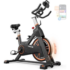 YOSUDA Light Commercial Exercise Bike for Home Magnetic Exercise Bike Stationary 350LB Capacity, Exercise Bike with Indoor Cycling Bike with Tablet Mount & Comfortable Seat Cushion (RED) in Kuwait