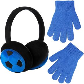 Kids Earmuffs and Gloves Set Winter Toddler Ear Warmer Gloves for Boys and Girls Cold Weather Christmas Gifts in Kuwait