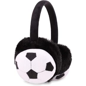 Kids Warm Earmuff Cute Cartoon Soccer Football Ear Cover Winter Cold Weather Furry Ear Warmer for Boys Girls Outdoors in Saudi Arabia
