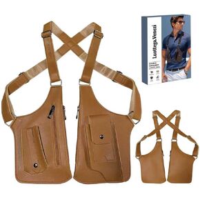 Double Shoulder Armpit Bag,Underarm Shoulder Bag for Men, Anti-Theft Underarm Wallet Pocket Holster Phone Leisure Double Shoulder Pouch,Multi-Purpose Armpit Tactical Bag,Travel Outdoors in Kuwait