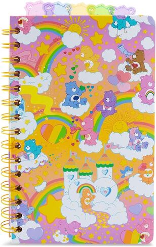 Silver Buffalo Warner Bros Scooby Doo Spiral Notebook With Character Tabs Featuring Scooby Doo, Shaggy, Daphne, Velma, and Fred, 8" x 5" in Saudi Arabia