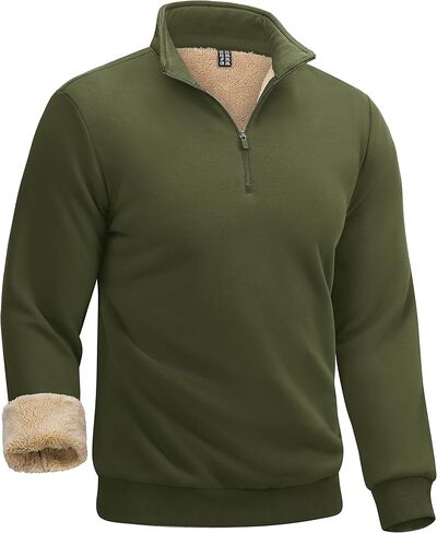 Boladeci الرجال الربع البريدي البلوز قسط شيربا اصطف كم طويل قمصان الغولف للرجال منتصف الوزن 1/4 نصف البريدي بلوزات in Kuwait