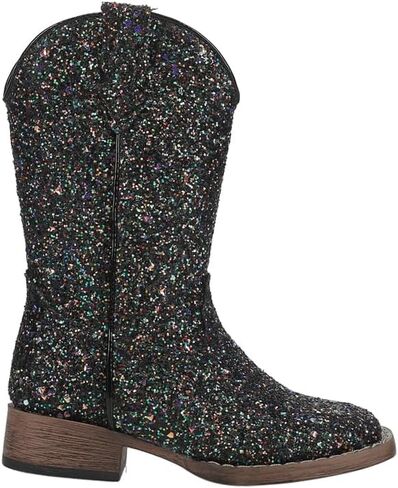 ROPER Kids Girls Glitter Galore Square Toe Casual Boots - Purple in Saudi Arabia